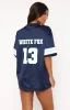 Friday Night Lights Oversized Jersey Navy sold by White Fox Boutique