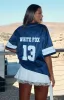 Friday Night Lights Oversized Jersey Navy sold by White Fox Boutique