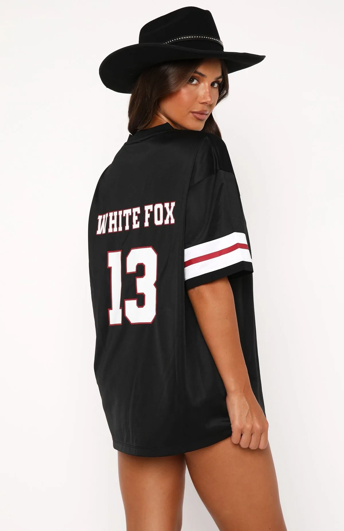 Friday Night Lights Oversized Jersey Black sold by White Fox Boutique product image thumbnail 4