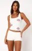 Pepper You In Kisses Booty Shorts White sold by White Fox Boutique