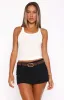 Selfish Behaviour Mini Skort Black sold by White Fox Boutique