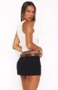 Selfish Behaviour Mini Skort Black sold by White Fox Boutique