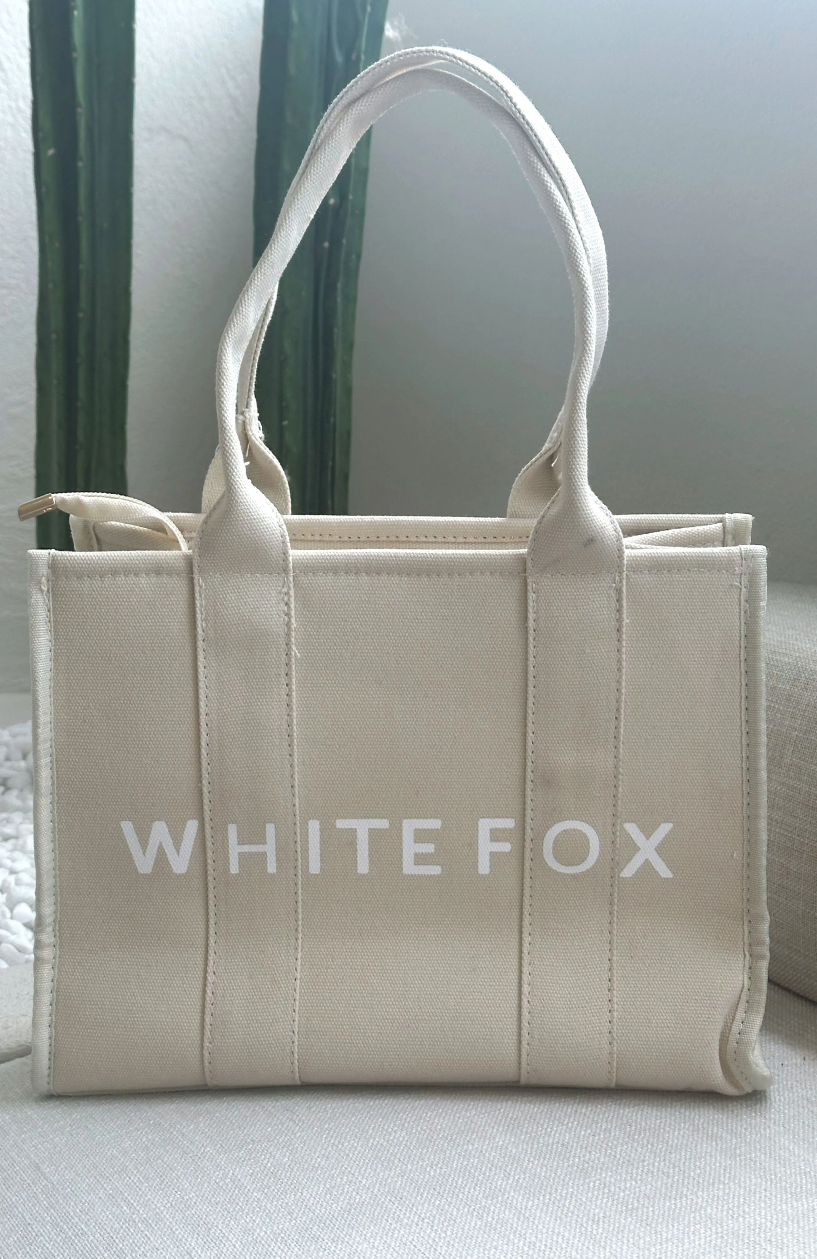 White Fox Mini Tote Bag Beige sold by White Fox Boutique product image thumbnail 3