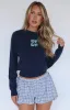 Designer Girl Knit Sweater Navy sold by White Fox Boutique