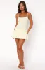 Nothing Is Over Mini Dress Lemon sold by White Fox Boutique