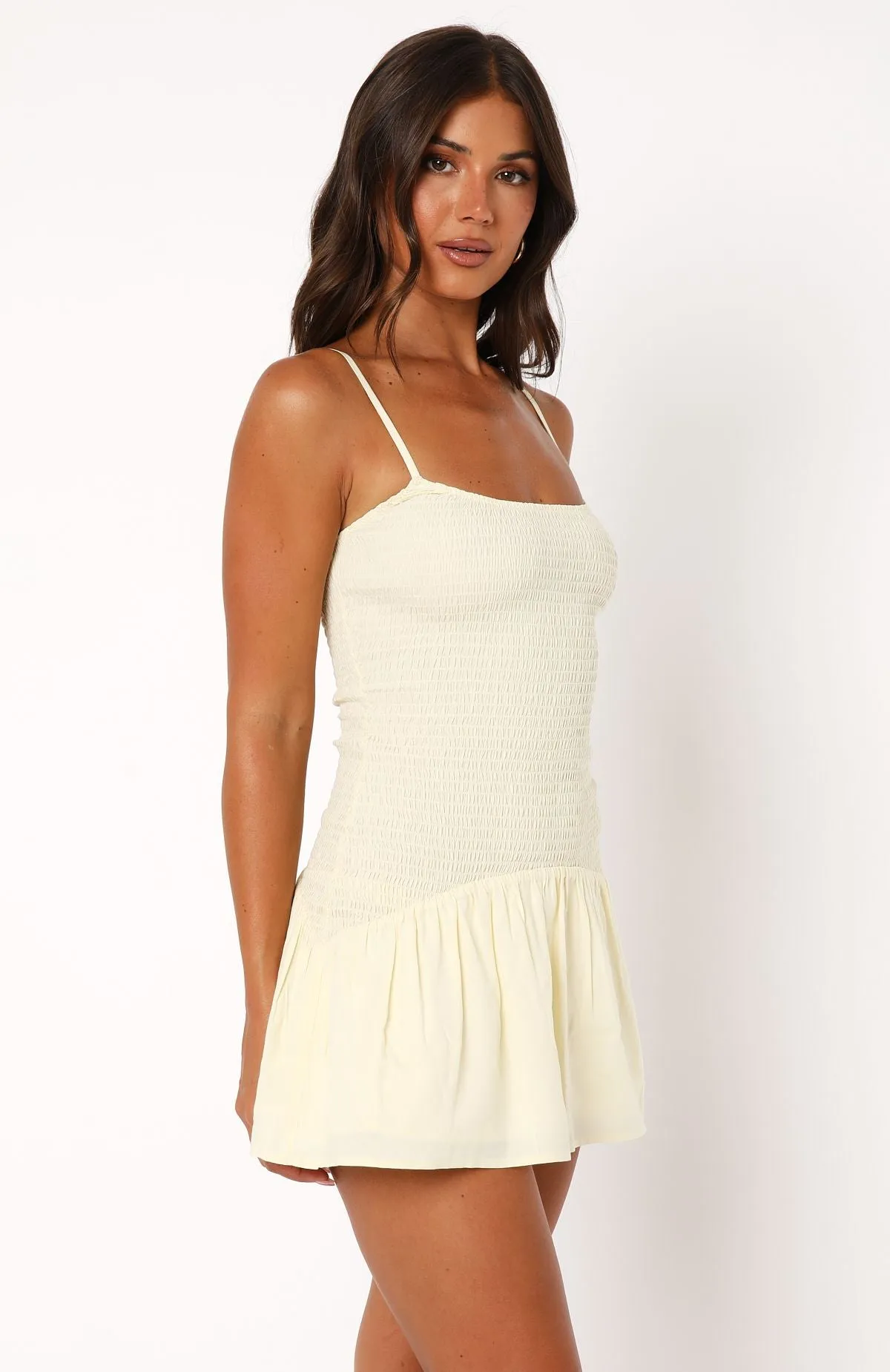 Nothing Is Over Mini Dress Lemon sold by White Fox Boutique product image thumbnail 3