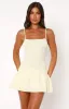 Nothing Is Over Mini Dress Lemon sold by White Fox Boutique