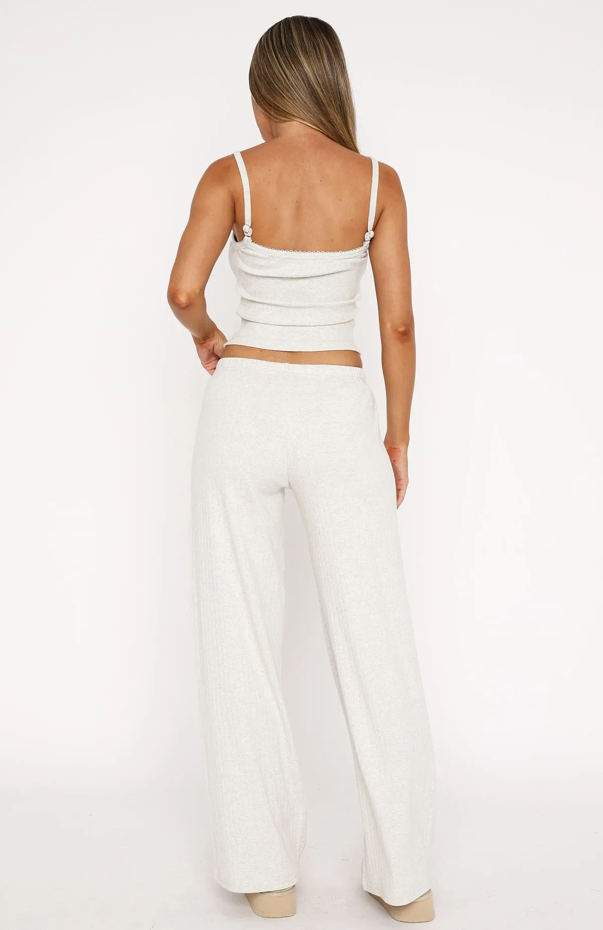 Happier Now Pyjama Pants Grey Marle sold by White Fox Boutique product image thumbnail 4
