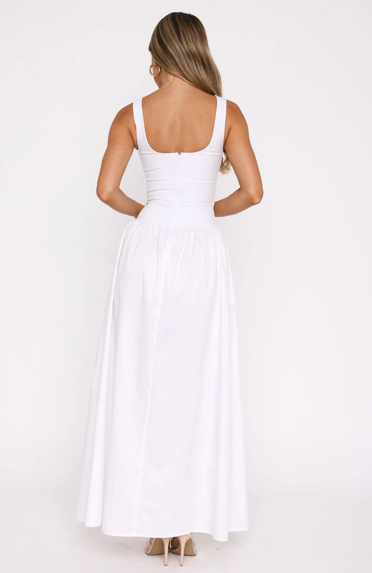 Summer Delight Maxi Dress White sold by White Fox Boutique product image thumbnail 4