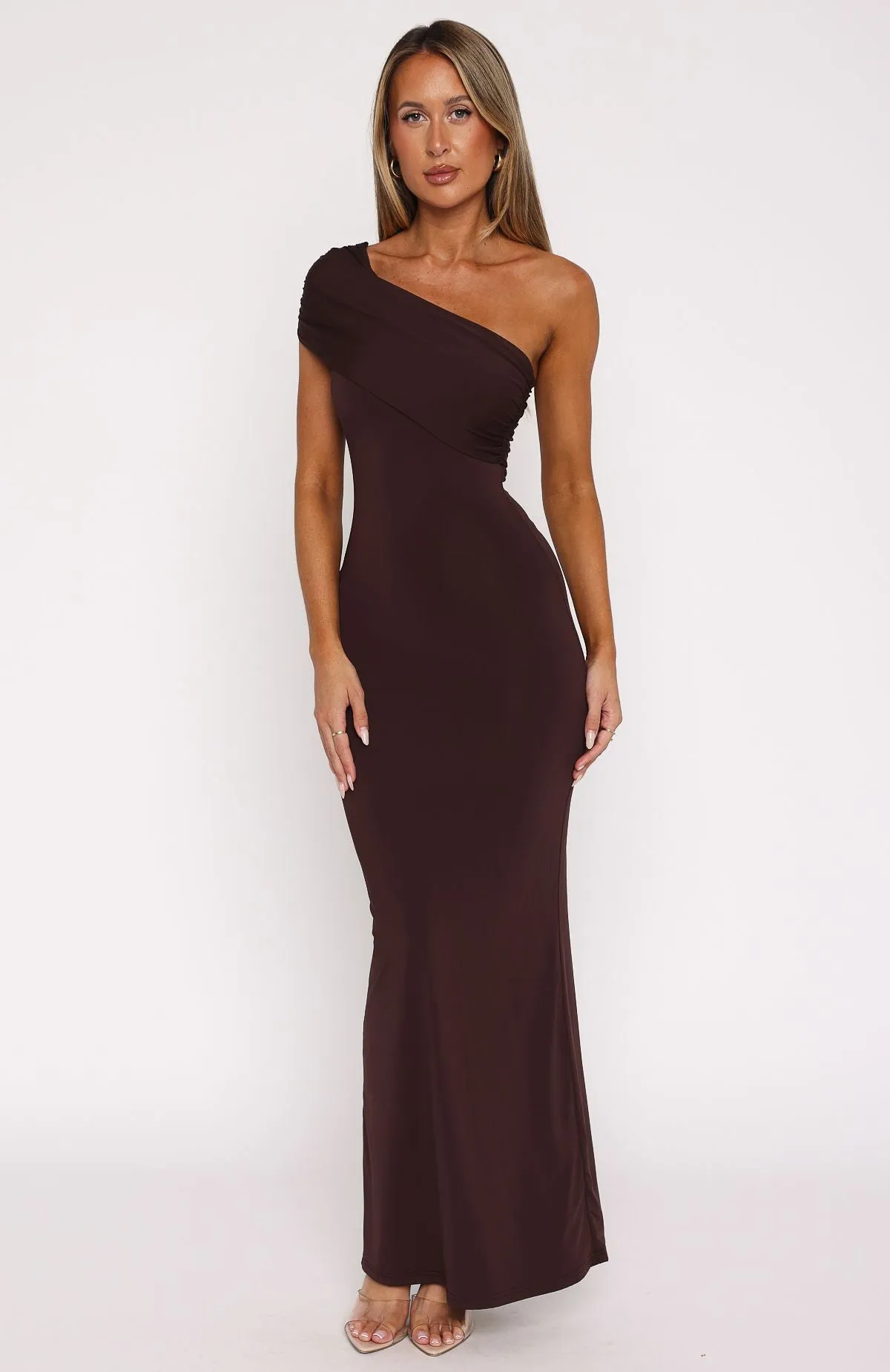 It's A Classic Maxi Dress Dark Chocolate sold by White Fox Boutique product image thumbnail 2