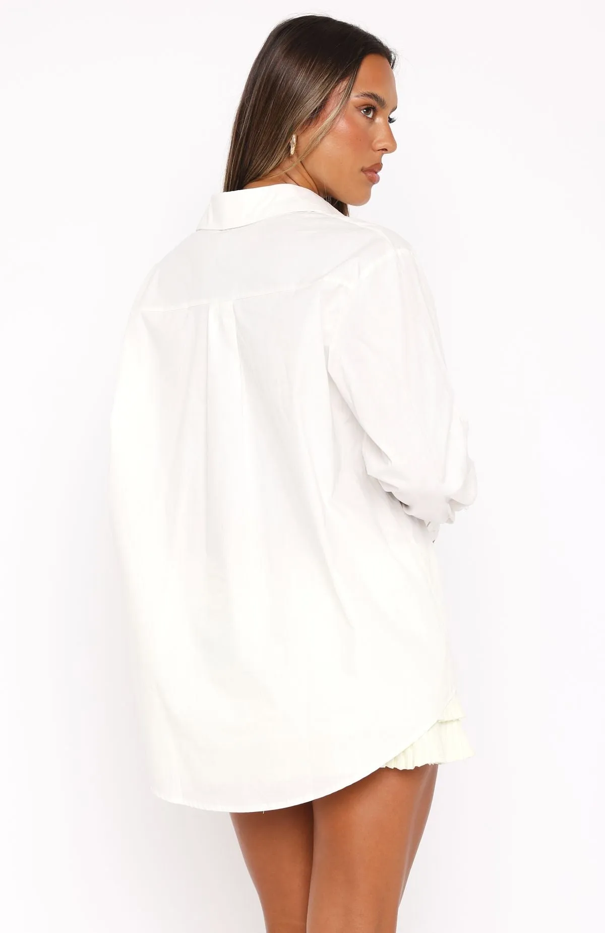 Always About Us Button Up Shirt White sold by White Fox Boutique product image thumbnail 4