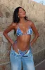 Golden Hour Bikini Top Thirteenth Dimension sold by White Fox Boutique