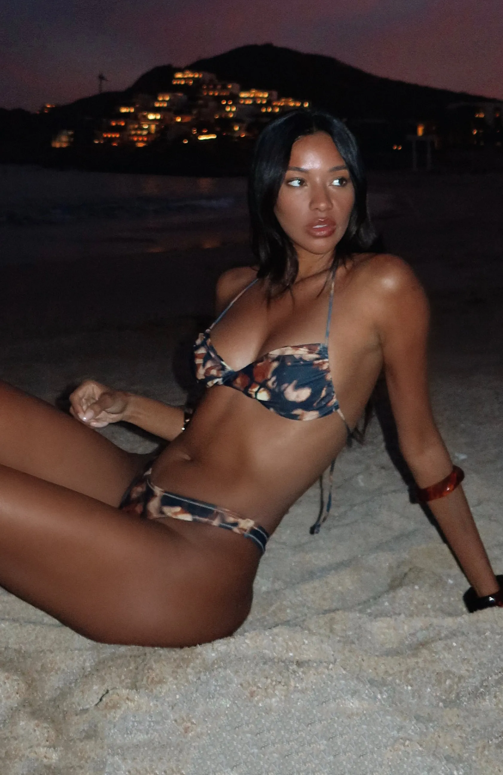 Mermaid Mood Bikini Top Autumn Leaves sold by White Fox Boutique product image thumbnail 2