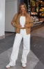 Make Things Right PU Bomber Jacket Tan sold by White Fox Boutique