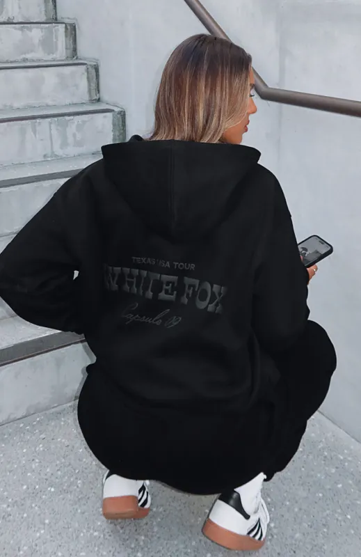Capsule 9 Western Classic Oversized Hoodie Black sold by White Fox Boutique