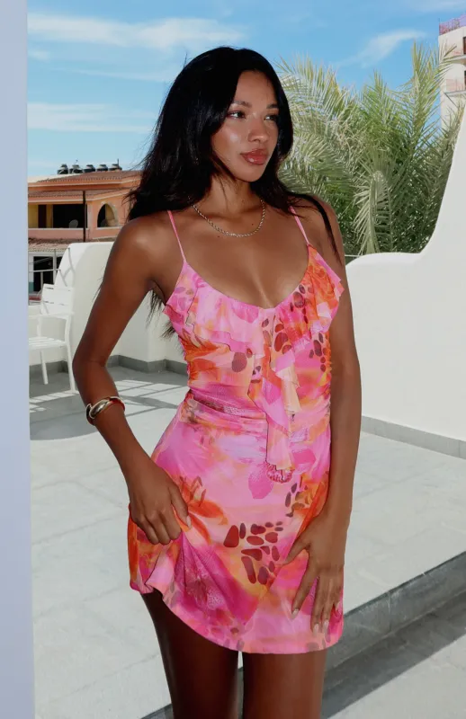 Music Sounds Better Mini Dress Paradise Dreams sold by White Fox Boutique