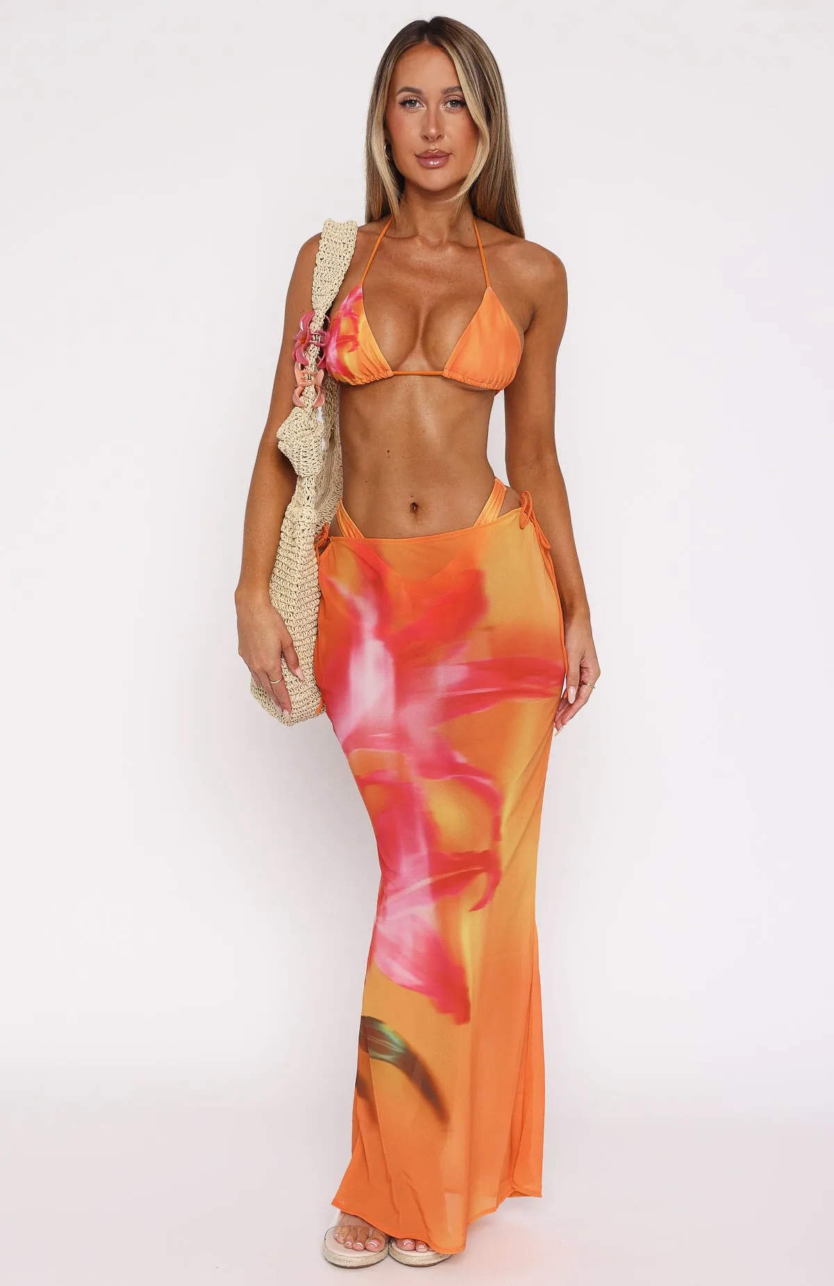Luminous Maxi Skirt Sunset Floral sold by White Fox Boutique product image thumbnail 2