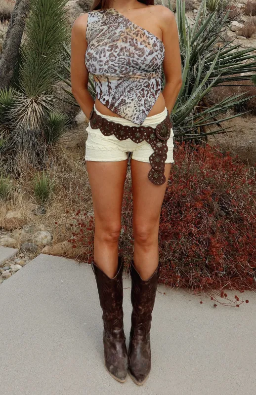 In Your Dreams Top Leopard Spritz sold by White Fox Boutique