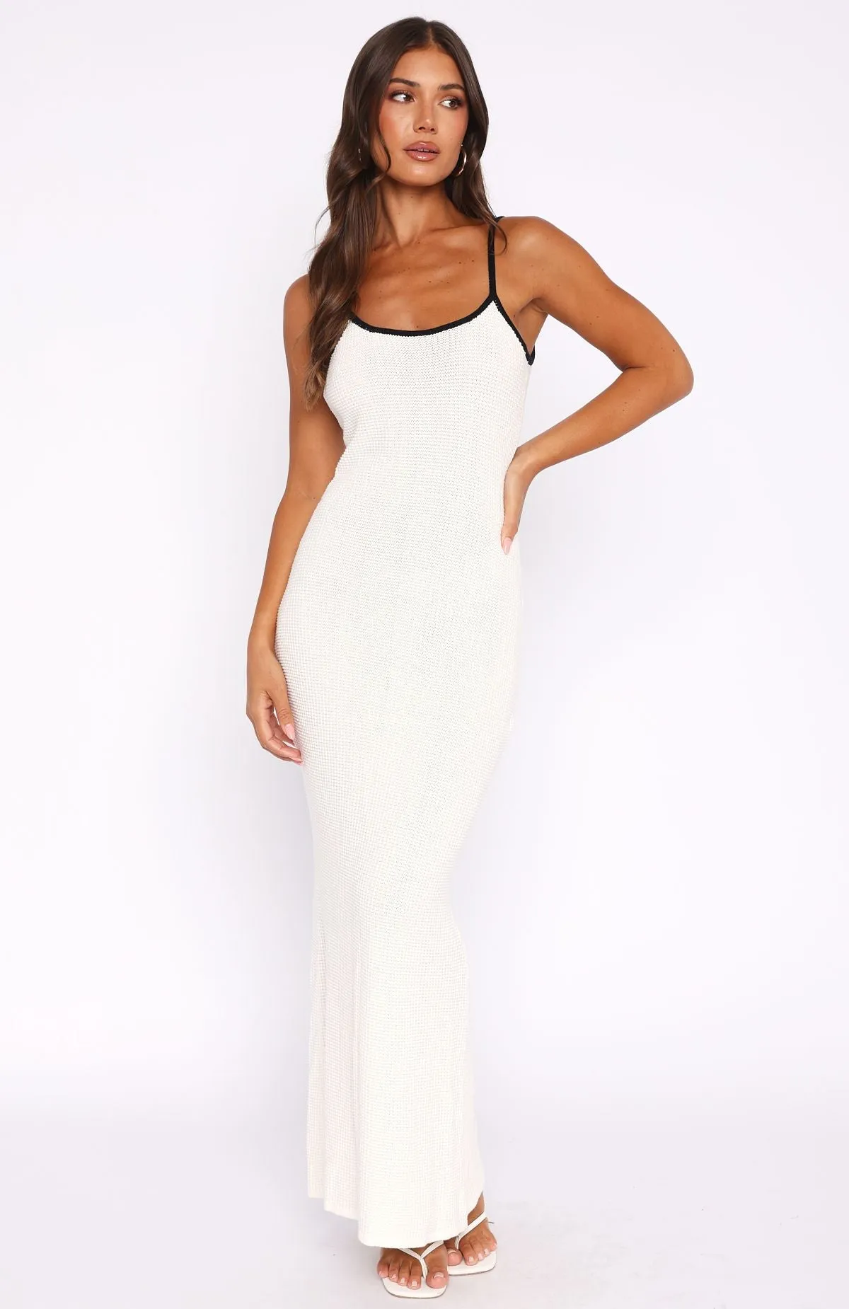 Came A Long Way Crochet Maxi Dress White sold by White Fox Boutique product image thumbnail 2
