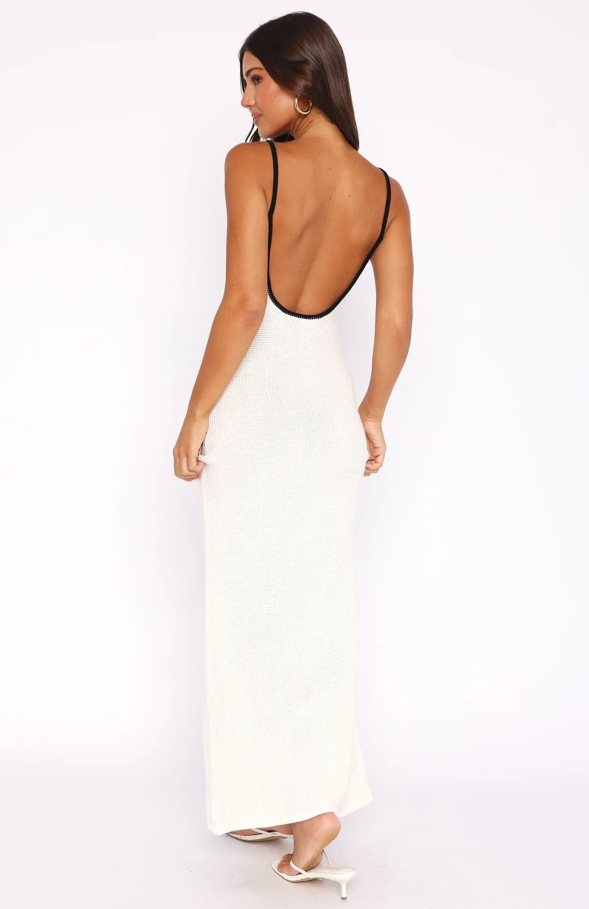 Came A Long Way Crochet Maxi Dress White sold by White Fox Boutique product image thumbnail 4