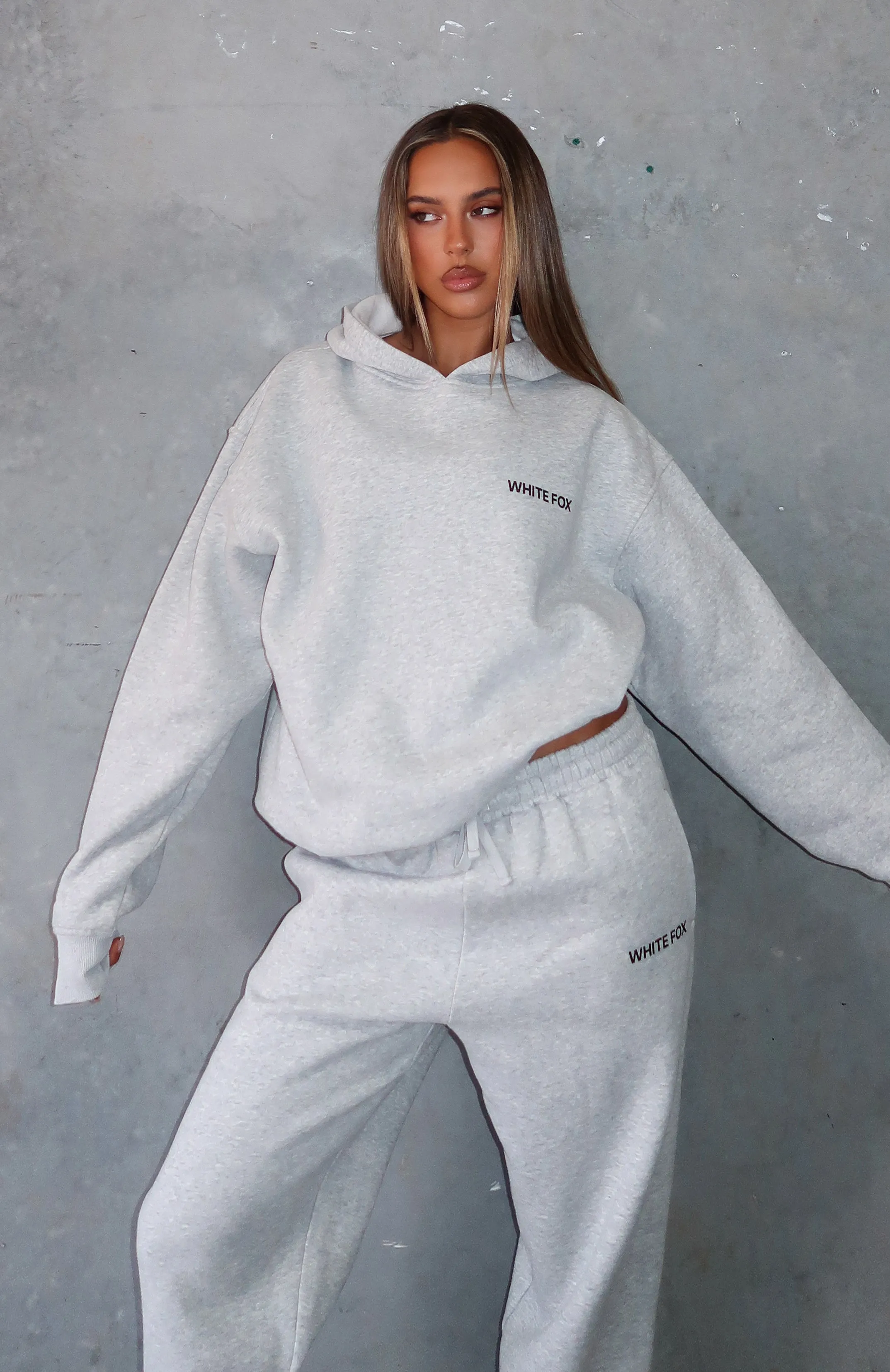 Core Classic Oversized Hoodie Dark Grey Marle sold by White Fox Boutique product image thumbnail 2
