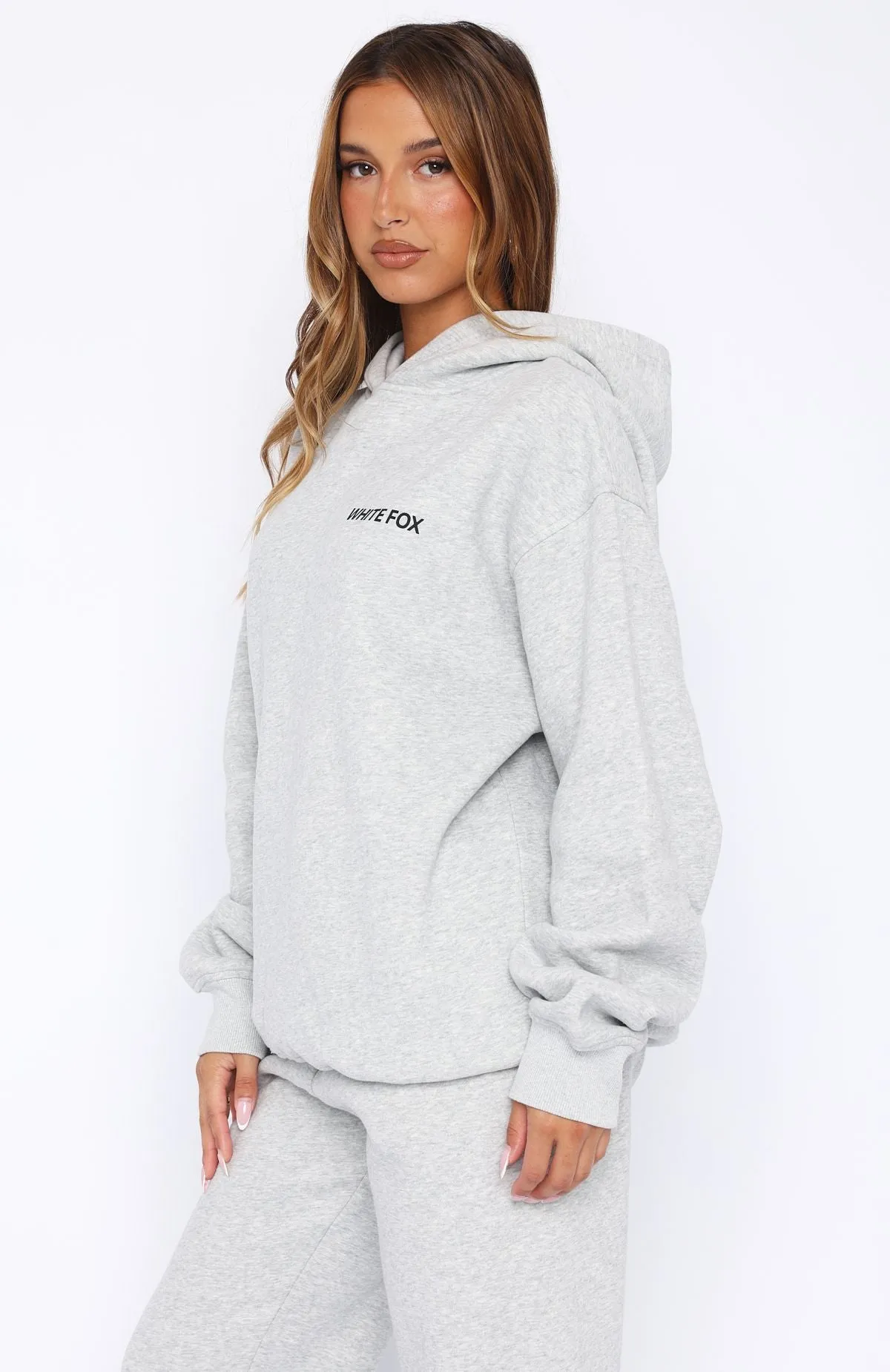 Core Classic Oversized Hoodie Dark Grey Marle sold by White Fox Boutique product image thumbnail 4