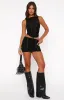 Midnight Drive Mini Skirt Black sold by White Fox Boutique
