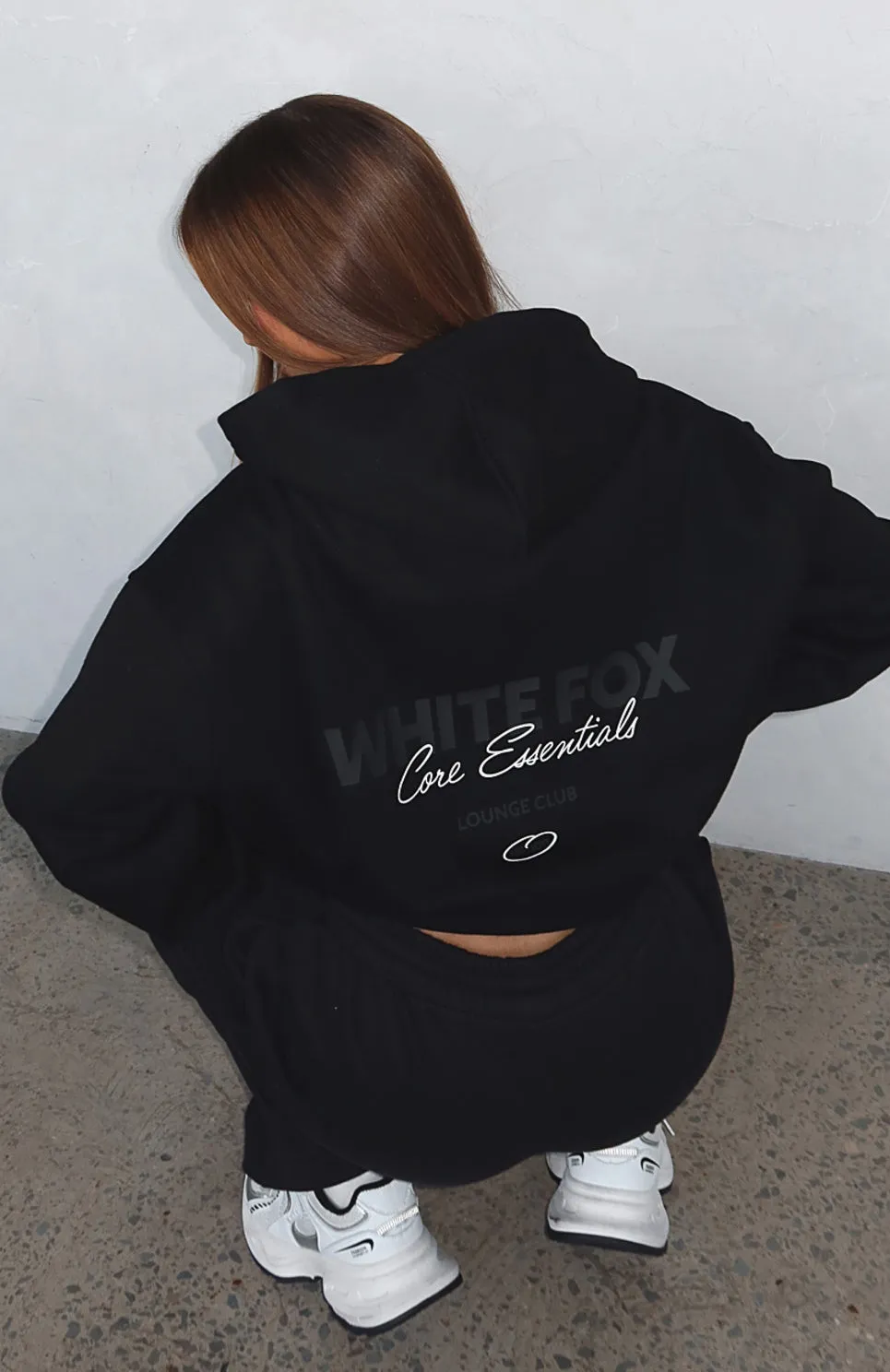Core Essentials Oversized Hoodie Black sold by White Fox Boutique