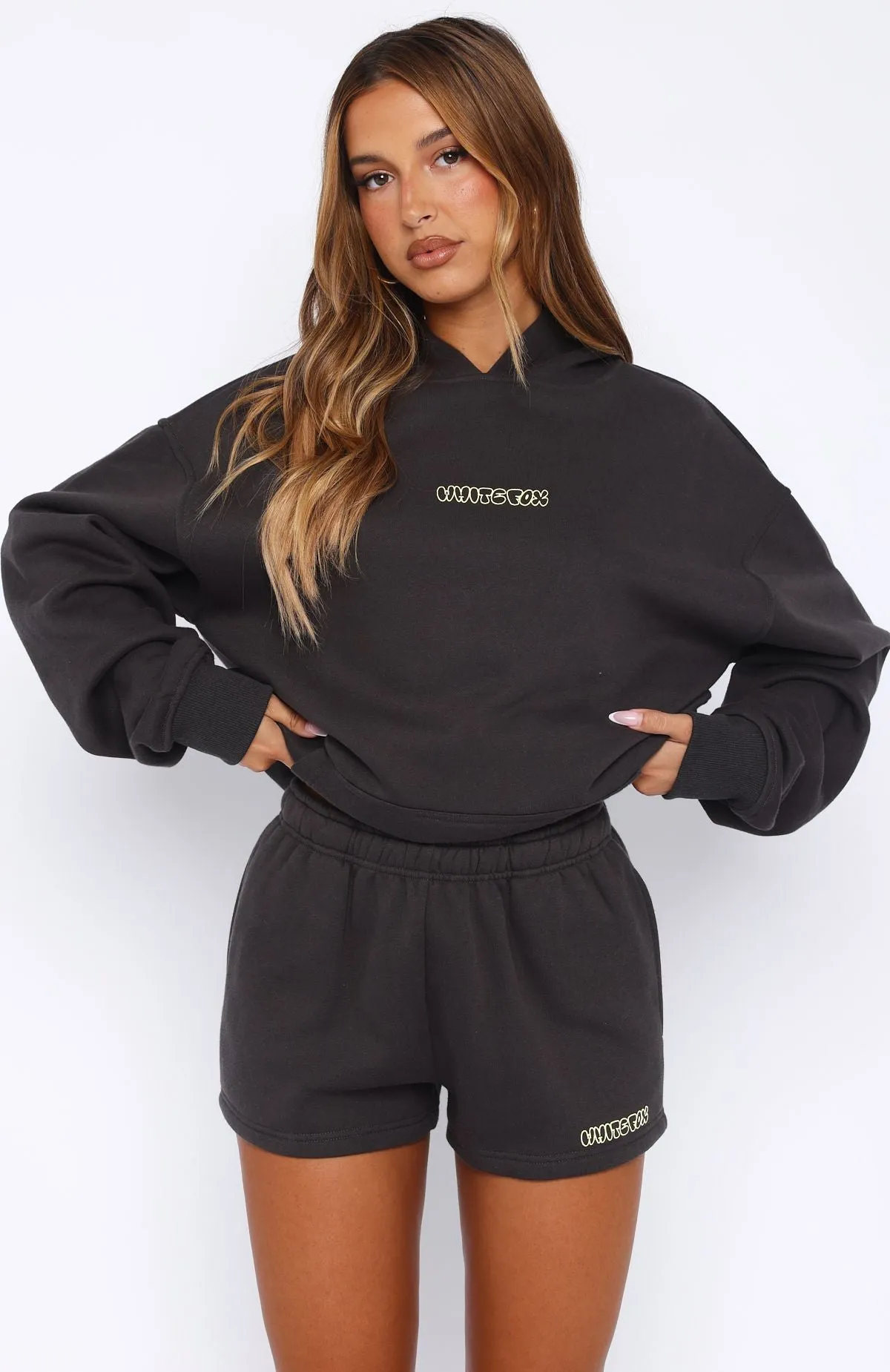 Take A Guess Oversized Hoodie Charcoal sold by White Fox Boutique product image thumbnail 2