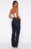 Millie High Rise Bootleg Jeans Dark Indigo sold by White Fox Boutique