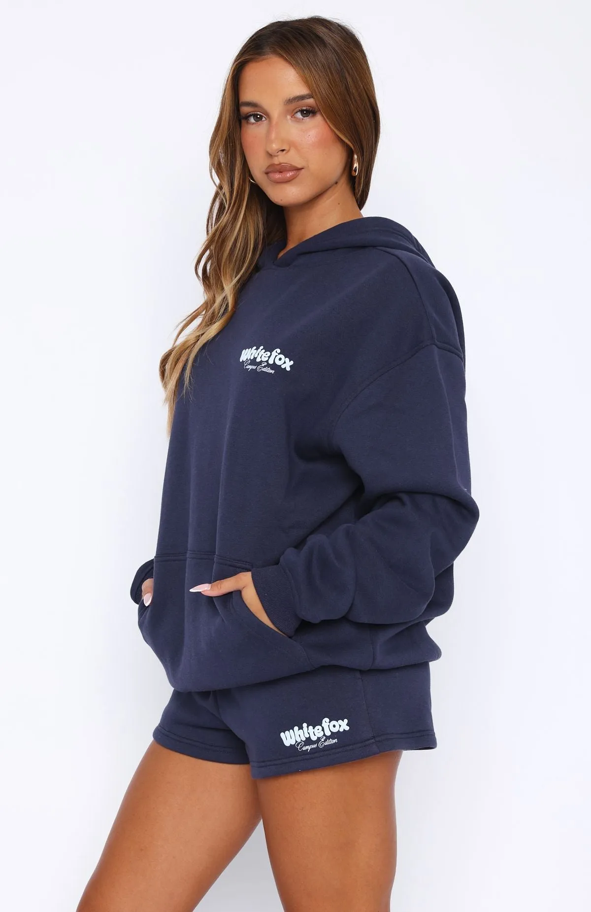 High Above Oversized Hoodie Navy sold by White Fox Boutique product image thumbnail 3