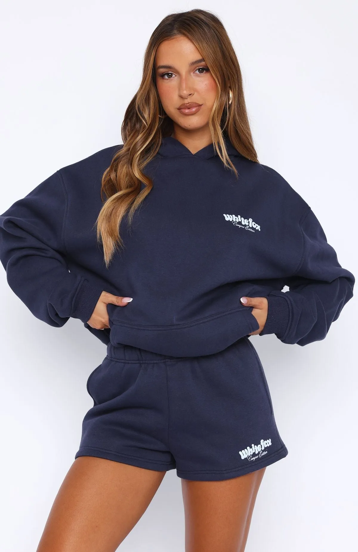 High Above Lounge Shorts Navy sold by White Fox Boutique product image thumbnail 2