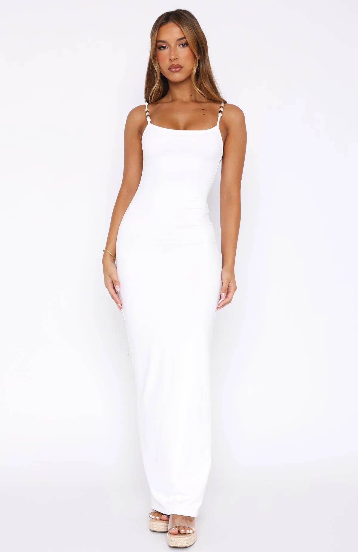 Trusting You Maxi Dress Off White sold by White Fox Boutique product image thumbnail 2