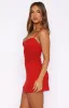 Stars Above Mini Dress Strawberry Red sold by White Fox Boutique