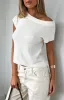 Finding Time Off Shoulder Knit Top White sold by White Fox Boutique