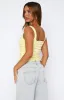 Bare With Me Bustier Lemon sold by White Fox Boutique