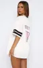Friday Night Lights Oversized Jersey White/Pink sold by White Fox Boutique