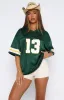 Friday Night Lights Oversized Jersey Dark Green sold by White Fox Boutique