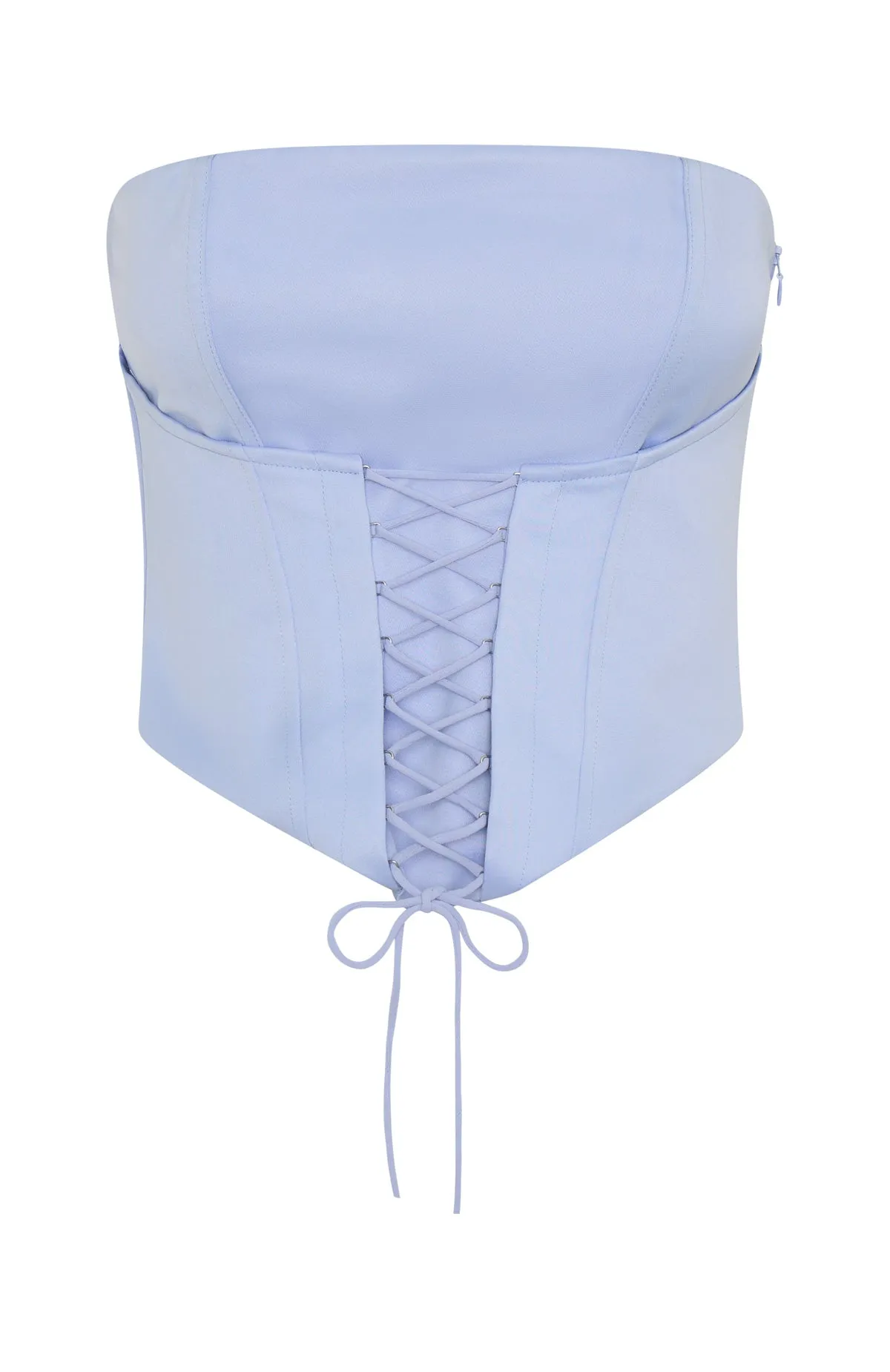 Dreamer's Anthem Strapless Bustier Cornflower Blue sold by White Fox Boutique product image thumbnail 5