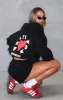 We Don't Talk Anymore Oversized Hoodie Black sold by White Fox Boutique