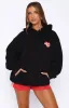 We Don't Talk Anymore Oversized Hoodie Black sold by White Fox Boutique