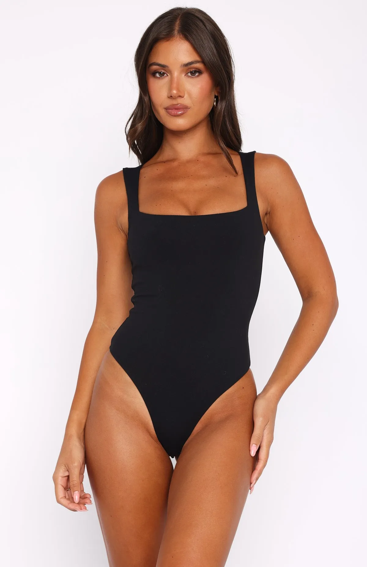Let's Just Go Back Bodysuit Black sold by White Fox Boutique product image thumbnail 2