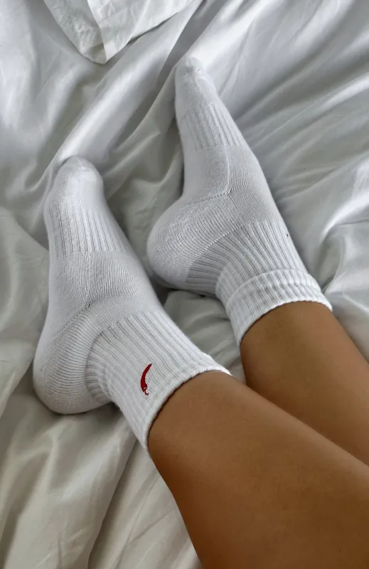 Heating Up Socks White sold by White Fox Boutique
