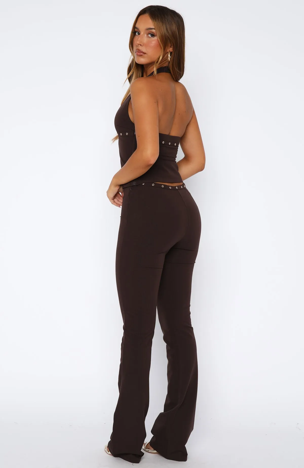 Firestorm Pants Chocolate sold by White Fox Boutique product image thumbnail 4