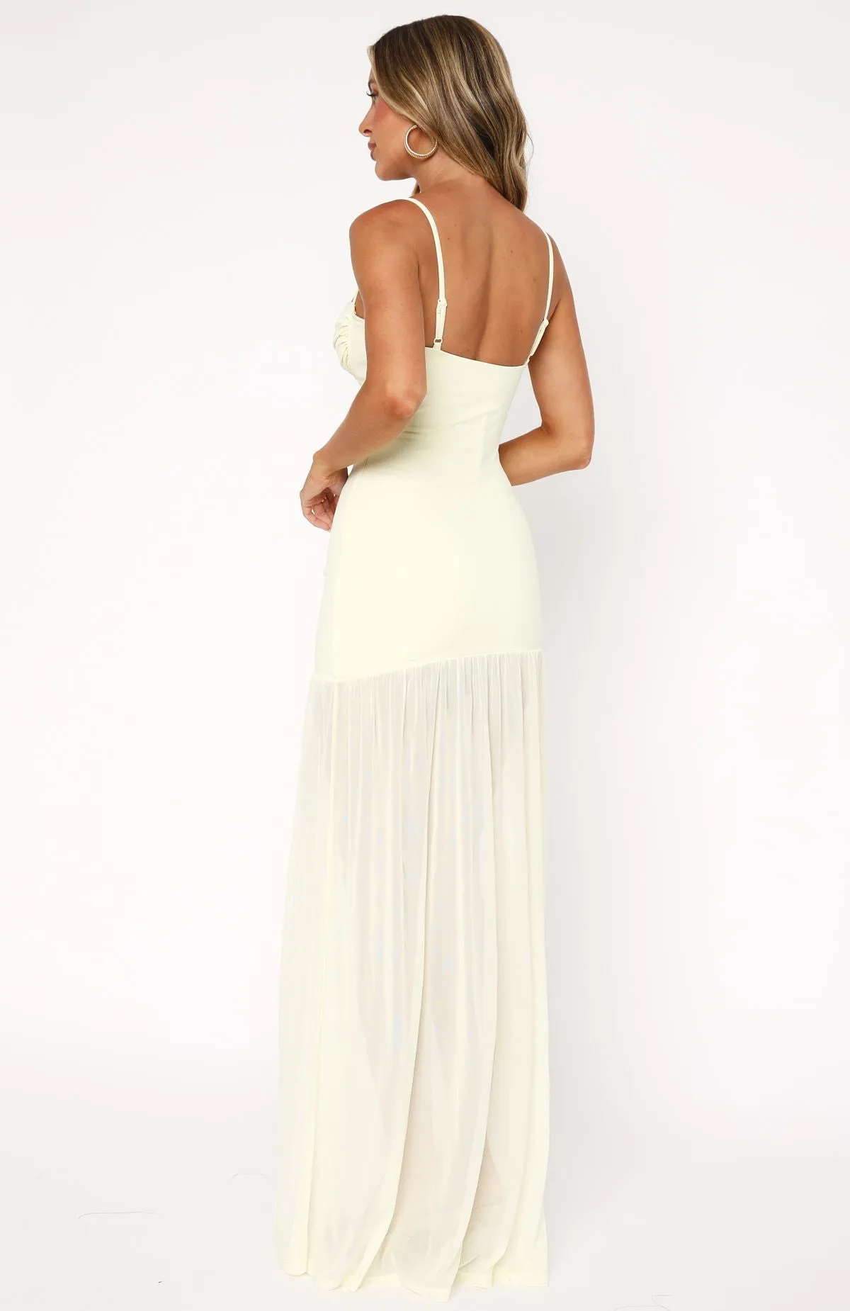 True Love Maxi Dress Lemon sold by White Fox Boutique product image thumbnail 4