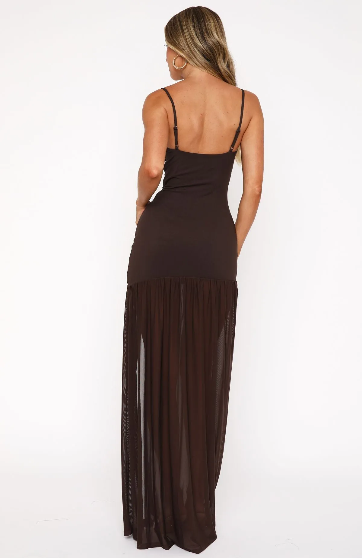 True Love Maxi Dress Chocolate sold by White Fox Boutique product image thumbnail 4