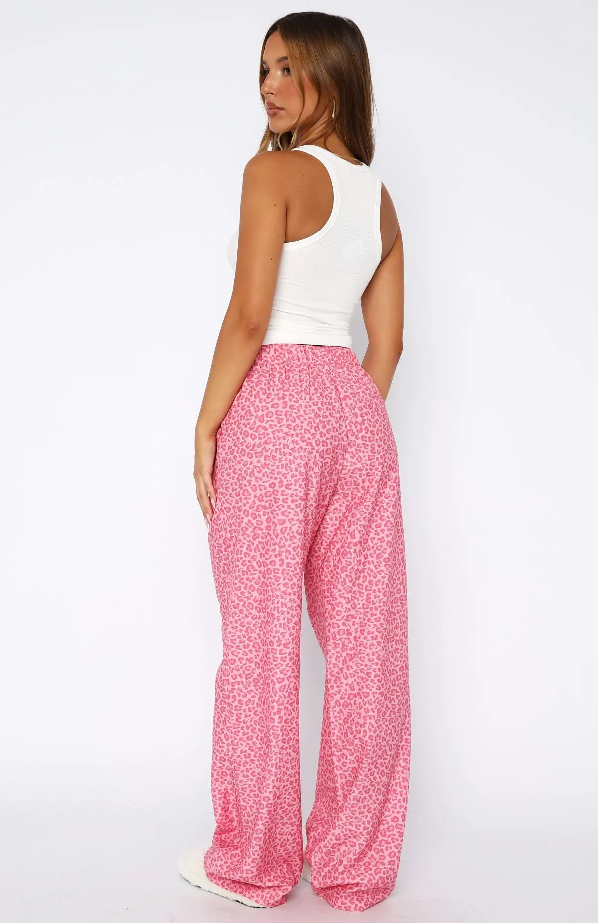Sweetheart Pyjama Pants Pink Leopard sold by White Fox Boutique product image thumbnail 4