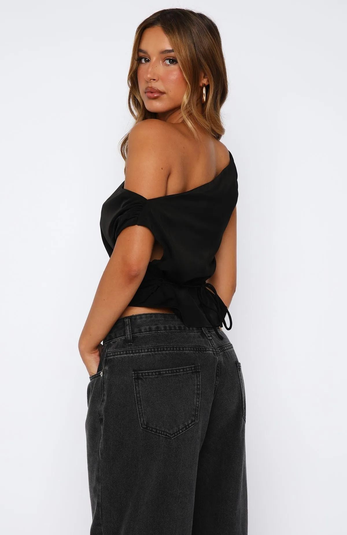 Fallen For You Top Black sold by White Fox Boutique product image thumbnail 4