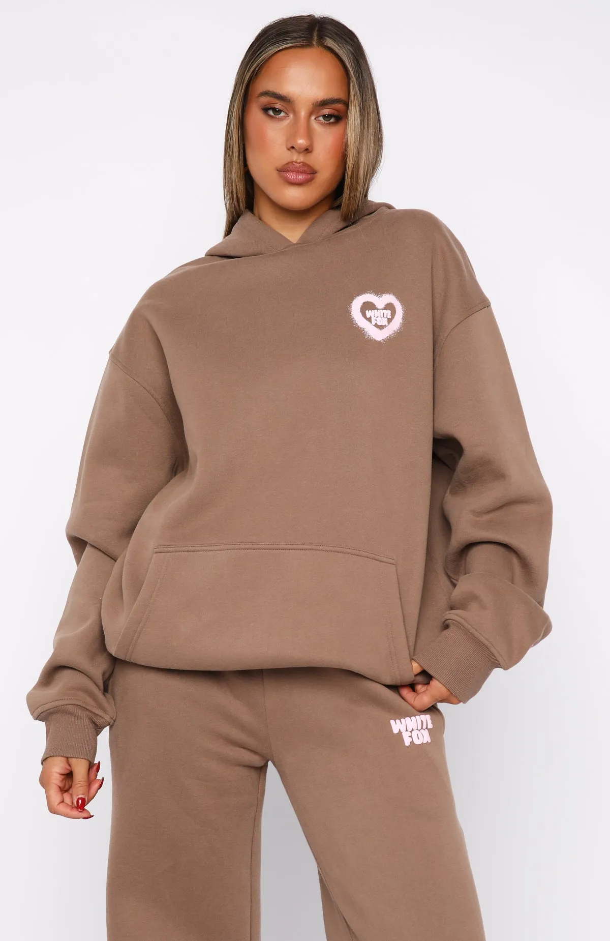 11th Street City Girl At Heart Oversized Hoodie Cinnamon Bun sold by White Fox Boutique product image thumbnail 2