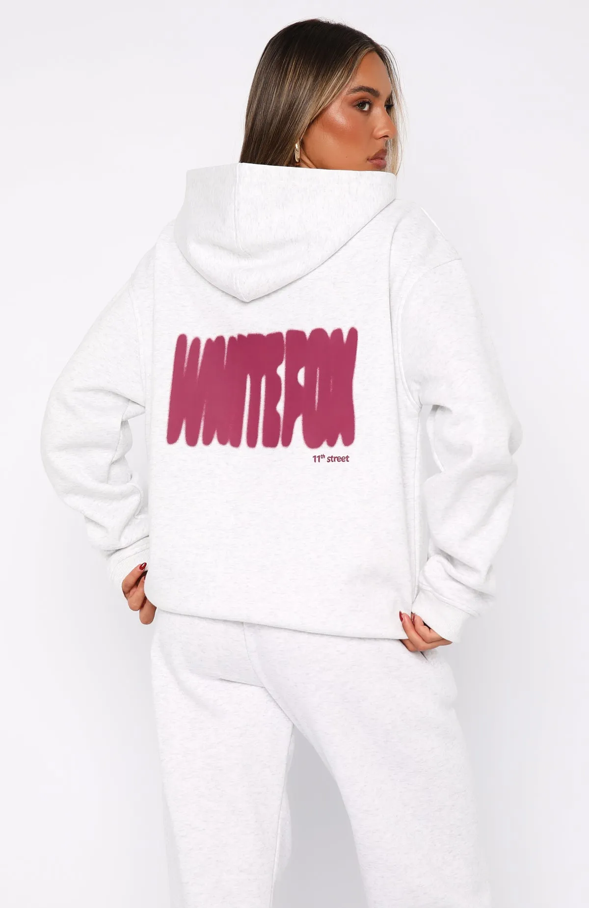 11th Street New York Or Nowhere Oversized Hoodie Berry Blast sold by White Fox Boutique product image thumbnail 5